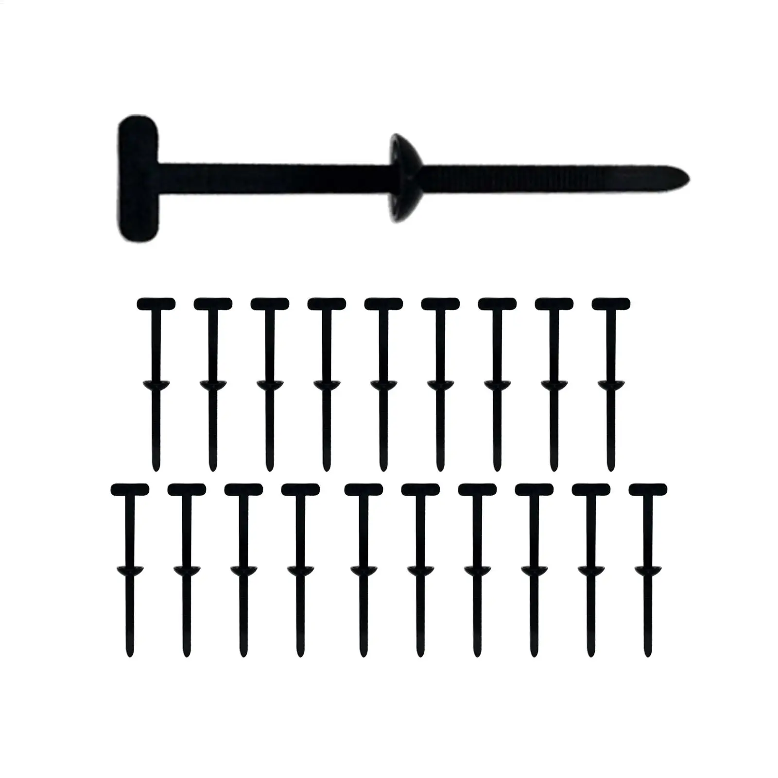 Selbstsichernder Kunststoff-Nylon-Kabelbinder, schwarzer Kabelbinder, Befestigungsring, großer Kabelbinder, Kabelbinder mit Reißverschluss, Wickelband Image