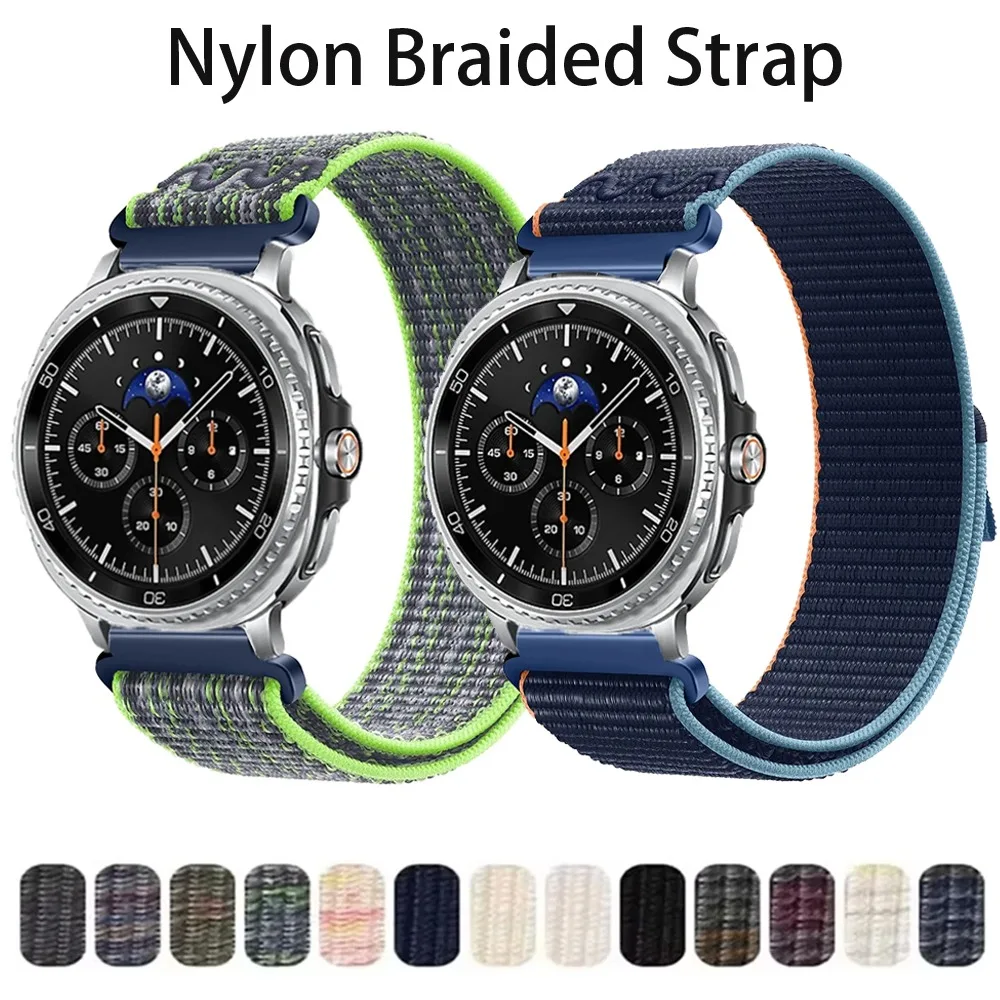 Geflochtenes Nylonarmband für Samsung Galaxy Watch 8 Classic 46 mm, bequemes Armband für Samsung Galaxy Watch 8 40 mm 44 mm Armband Image