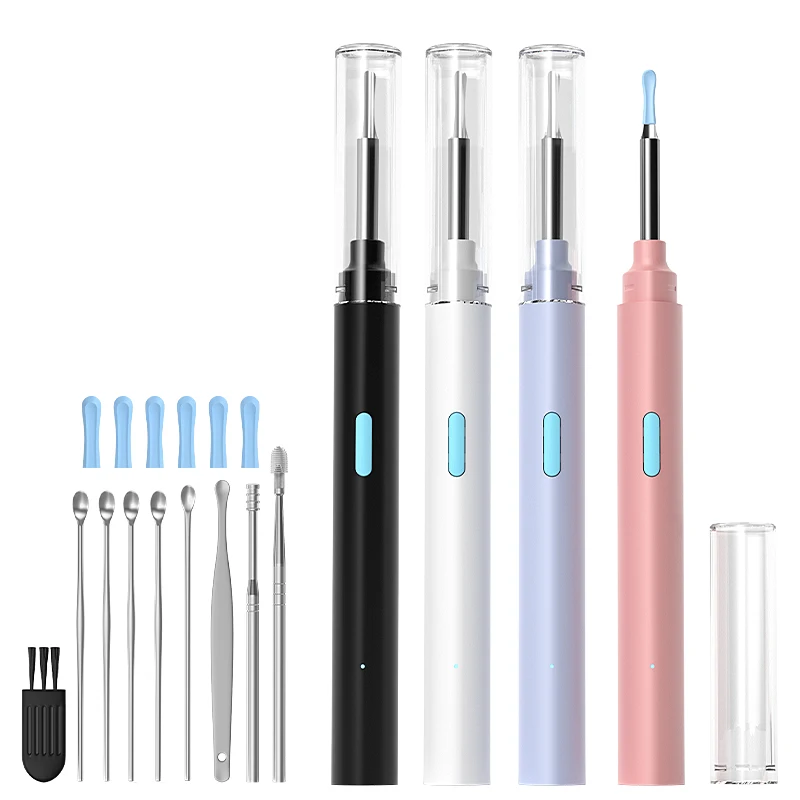 4,2 mm 1080P HD WiFi Endoskop Ohrreinigung Otoskopkamera mit 6 LED-Leuchten für iOS/Android mit Ohrlöffel Wachsentfernungswerkzeugen Image