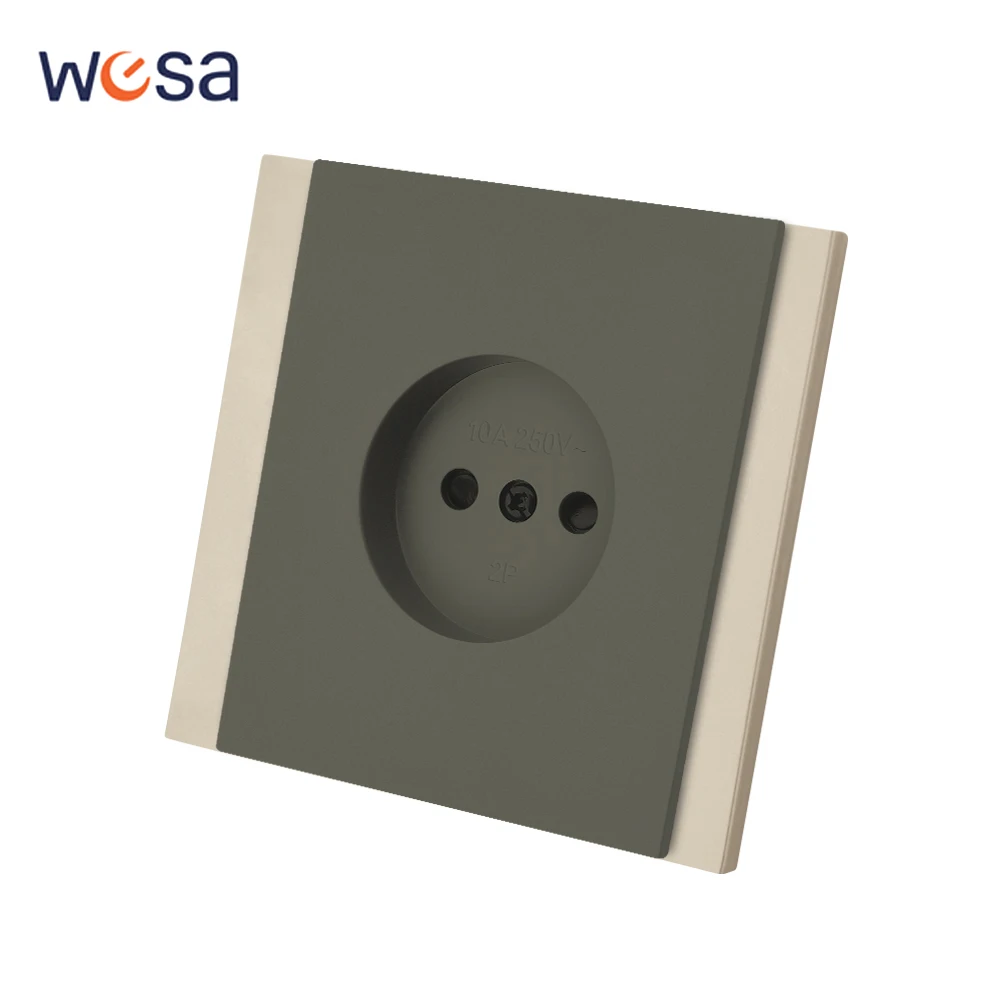 Skin Sensation EU-Standard-250-V-Stecker, nicht geschliffene Wand, eingebettete AC-Klassiker, flammhemmende Steckdosen, Steckdose 250 V Image