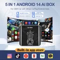 2025 Smart CarPlay Ai Box Android 14 TV Box Wifi Wireless Android Auto Negozio di riproduzione integrato per Netflix YouTube OEM CarPlay Cars