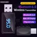 Ricevitore trasmettitore FM Bluetooth 6.0 per auto Chiamata in vivavoce Mini adattatore wireless USB Audio automatico con display a LED per radio FM per auto