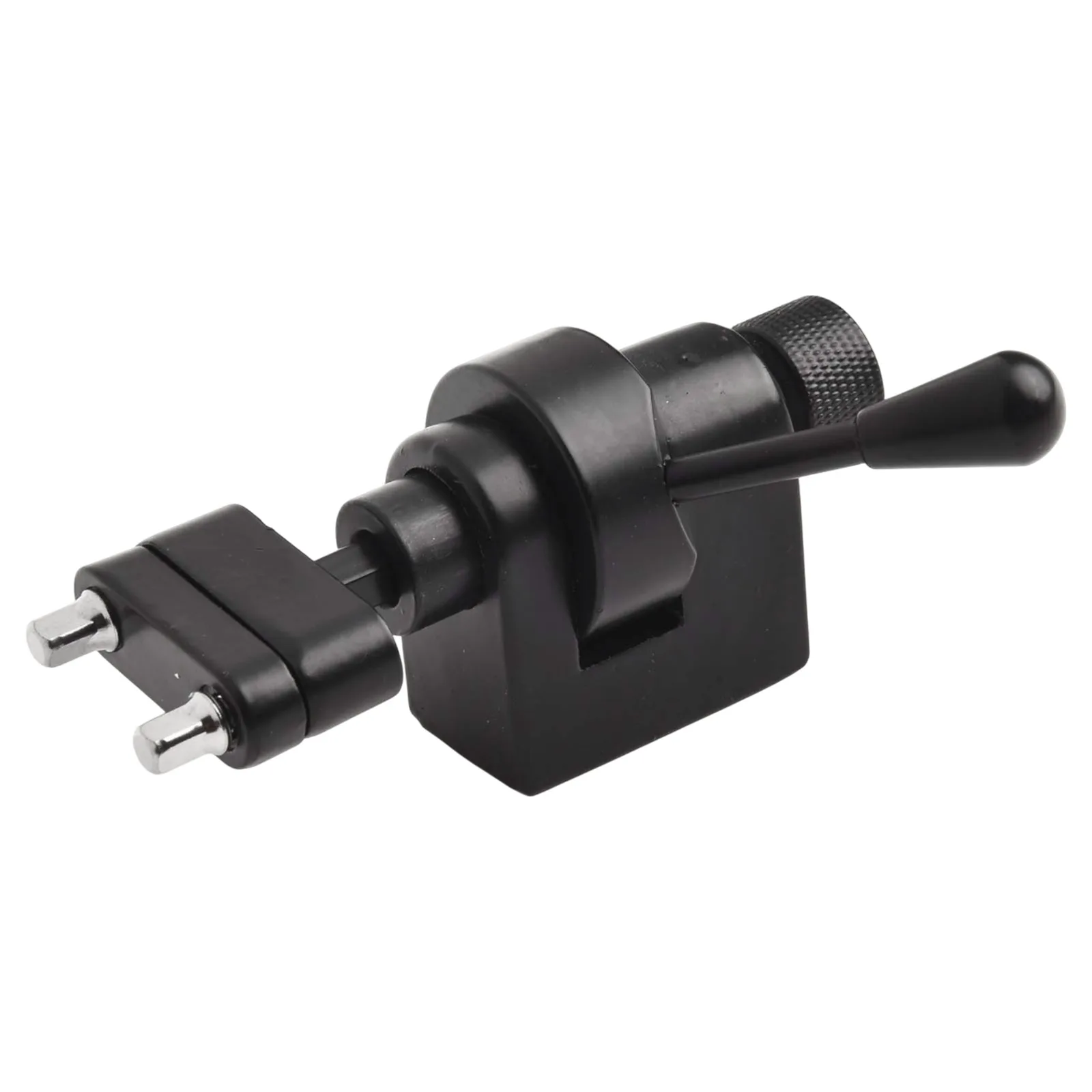 Snare-Drum-Regulator, verstellbarer Spanner für die Installation von Trommelspannern, Trommelzubehör, silberfarben, schwarzes Zinklegierungsmaterial Image