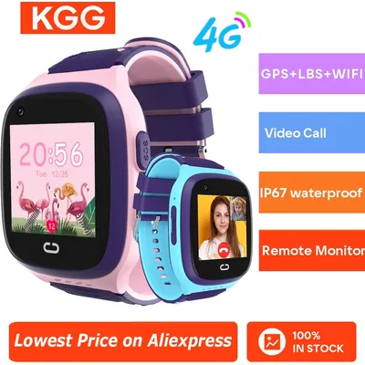 4G Kinder Smart Watch Telefonuhr GPS Tracker Videoanruf Wifi SOS HD Touchscreen IP67 Wasserdicht Kinder Smartwatch Uhr Geschenk