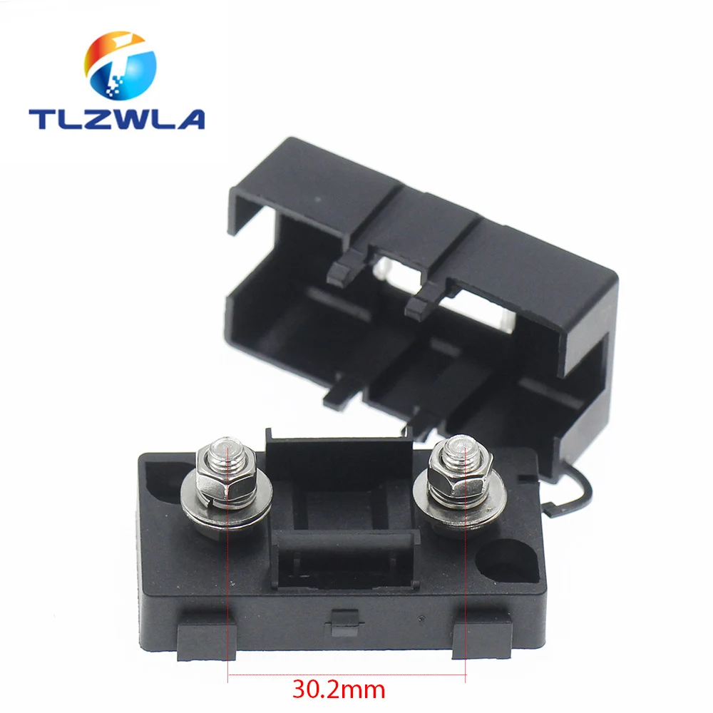 ANS-8 Trompetengabel-Steckertyp Der Sicherungshalter 52 x 27,5 mm Sicherheitsplatte Basis Autoträger Sicherungskasten Bolzentyp Image
