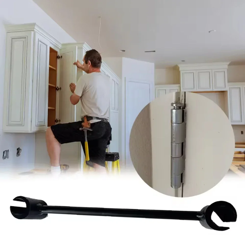 Doppelkopf-Türscharnier-Einstellschlüssel für Reparaturen zu Hause, geeignet für 14–18 mm und 23–25 mm Scharnier G Image