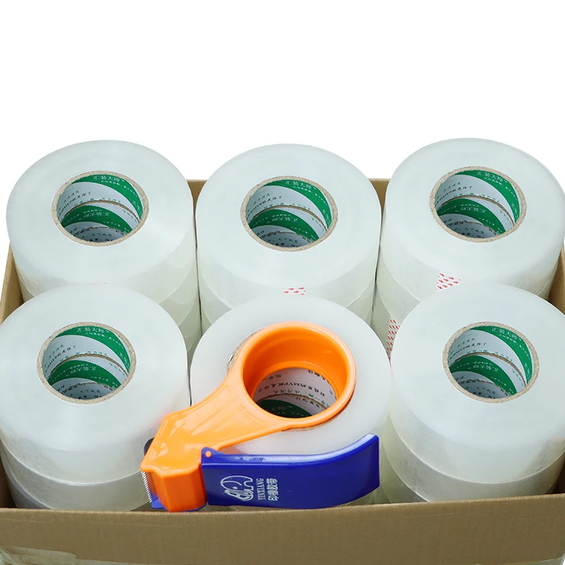 44 mm breites, durchsichtiges weißes Verpackungsband, robustes Verpackungsband für Versandverpackungen, mobile Versiegelung, dekorative Klebebänder Image