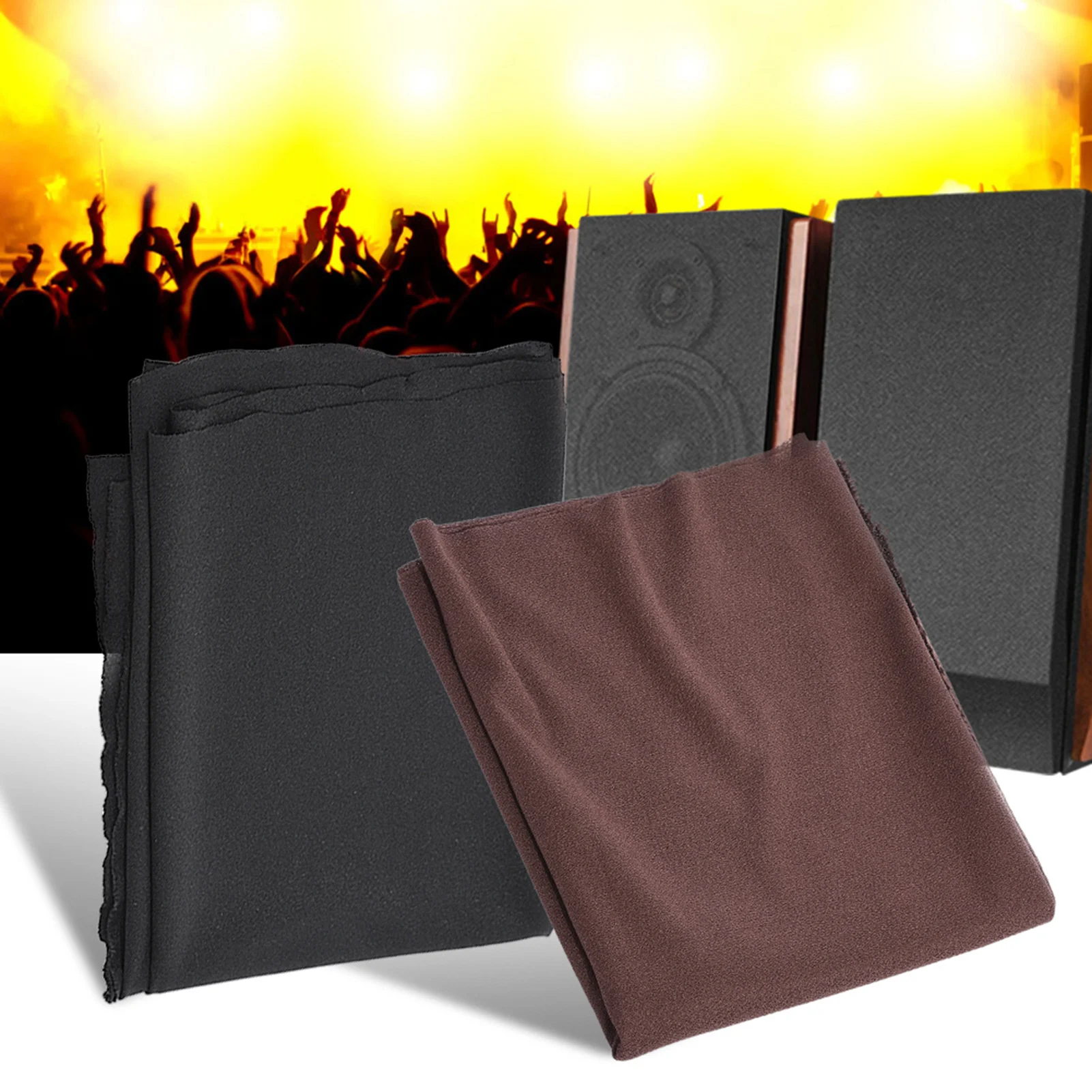 1,7 m x 0,5 m Lautsprecher grill tuch Stereo-Gille-Stoff Lautsprecher gitter tuch Staub dichte Schutzhülle Schutz tuch für Lautsprecher Image