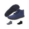 Barfußschuh DOTALES "Trekstep Barfußschuhe Winterstiefel Damen & Herren – Exklusiv &", Herren, Gr. 37, Normalschaft, blau, Polyester, Textil, casual, Schuhe, Minimalschuhe