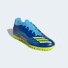 Fußballschuh ADIDAS PERFORMANCE "F50 MESSI CLUB KUNSTRASEN E", Gr. 44, royal blau, solar gelb, semi blau burst, Synthetik, sportlich, Schuhe, geeignet für harte Untergründe Asche und Kunstrasen