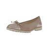 Ballerina GABOR "Gabor Ballerinas Leder", Damen, Gr. 40, braun (braun, beige), Leder, casual, Schuhe