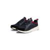 Sneaker TOMMY HILFIGER "MODERN COMFORT RUN OUTDOOR", Herren, Gr. 46, blau (dunkelblau), Leder, Synthetik, sportlich, Schuhe, Freizeitschuh, Schnürschuh im coolen Materialmix