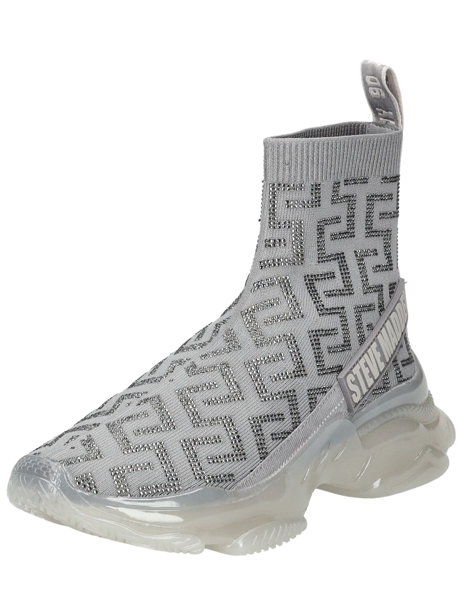 Sneaker STEVE MADDEN "STEVE MADDEN Sneaker Textil", Damen, Gr. 40, silber, Textil, Casual, Schuhe