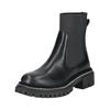 Stiefelette STEVE MADDEN "STEVE MADDEN Stiefelette Leder/Textil", Damen, Gr. 38, schwarz, Leder, Textil, casual, Schuhe