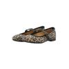 Ballerina CA'SHOTT "Ca'Shott Ballet flats CASELVIRA", Damen, Gr. 38, Normalschaft, leopard print, Schuhe