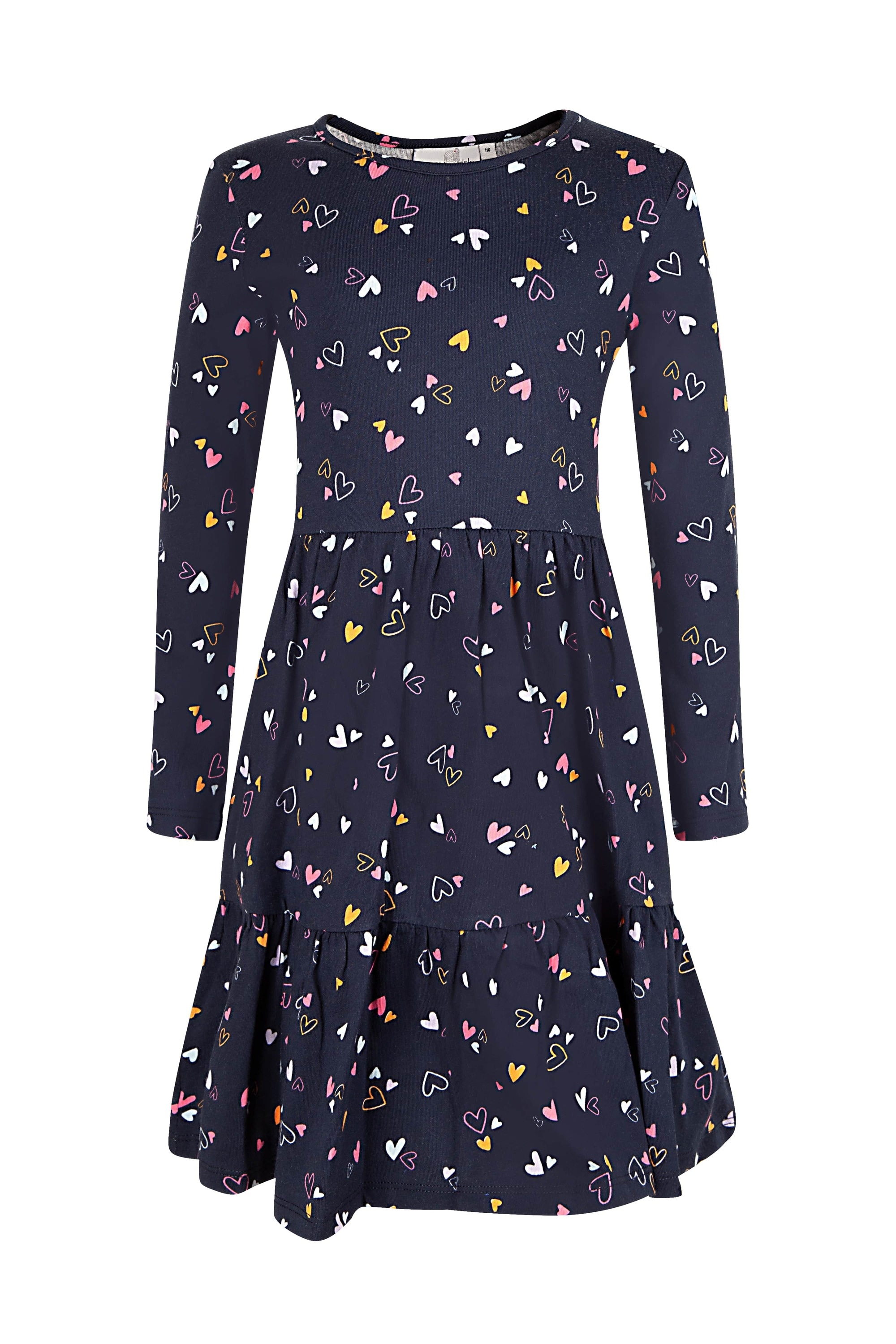 Sommerkleid HAPPY GIRLS "dress", Mädchen, Gr. 110, EURO-Größen, blau (navy), Stoff, 100% Baumwolle, normal, Kleider Image