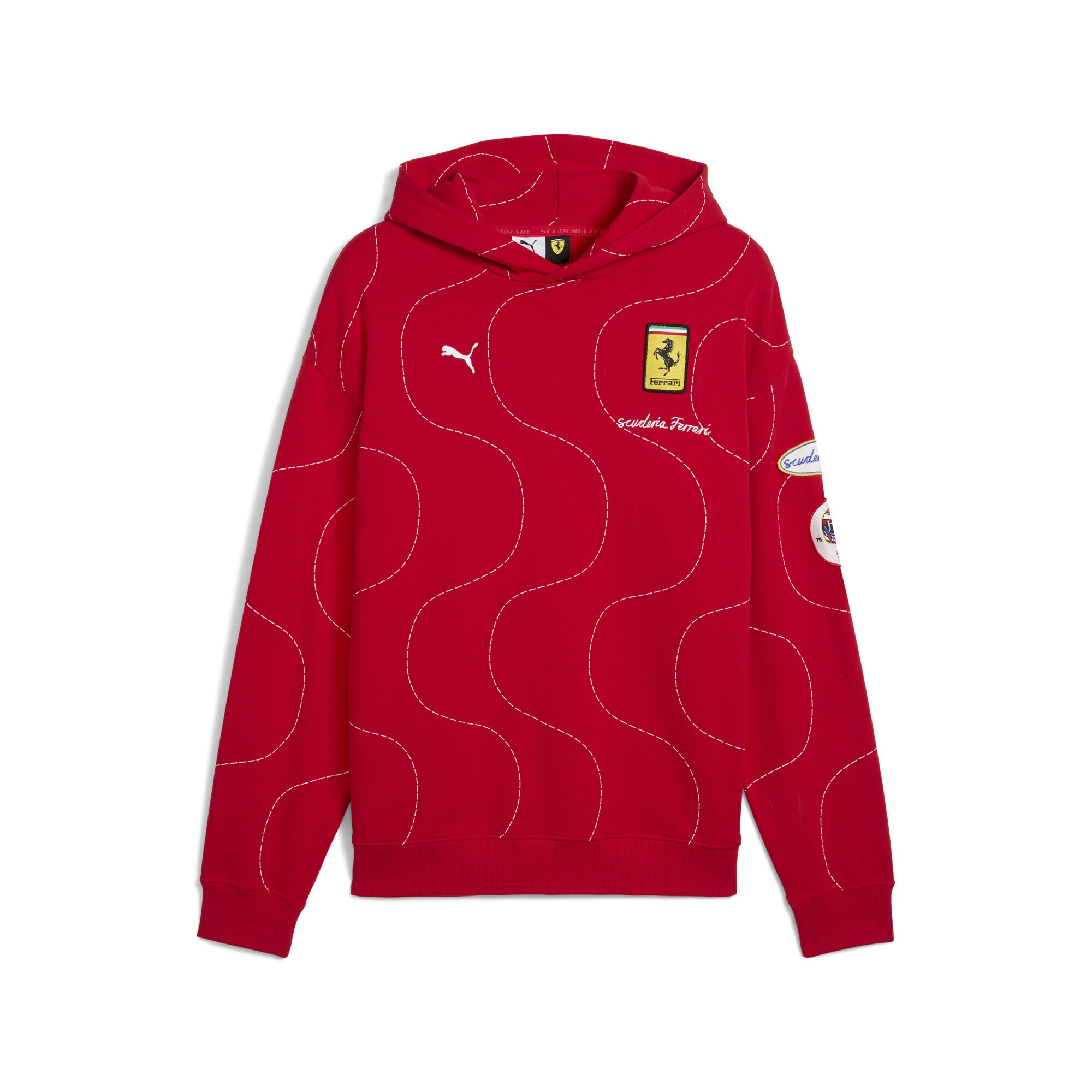 Sweatjacke PUMA "Scuderia Ferrari HP Monza Hoodie Herren", Herren, Gr. XXL, rosso corsa rot, Obermaterial: 100% Baumwolle; Rippe: 3% Elasthan, 97% Baumwolle, Sweatjacken Image