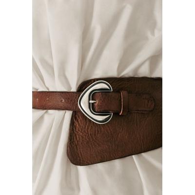 Studio leather sash belt