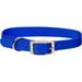 Metal Buckle Nylon Personalized Dog Collar in Blue, 1" Width, Medium/Large