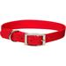 Personalized Red Single-Ply Dog Collar, Small