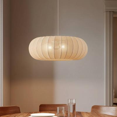 Hängelampe Helin Lindby, dimmbar, creme / amber, für Wohn- / Esszimmer, Textil / Stoff / Seide, Skandinavisch, Pendelleuchte Image