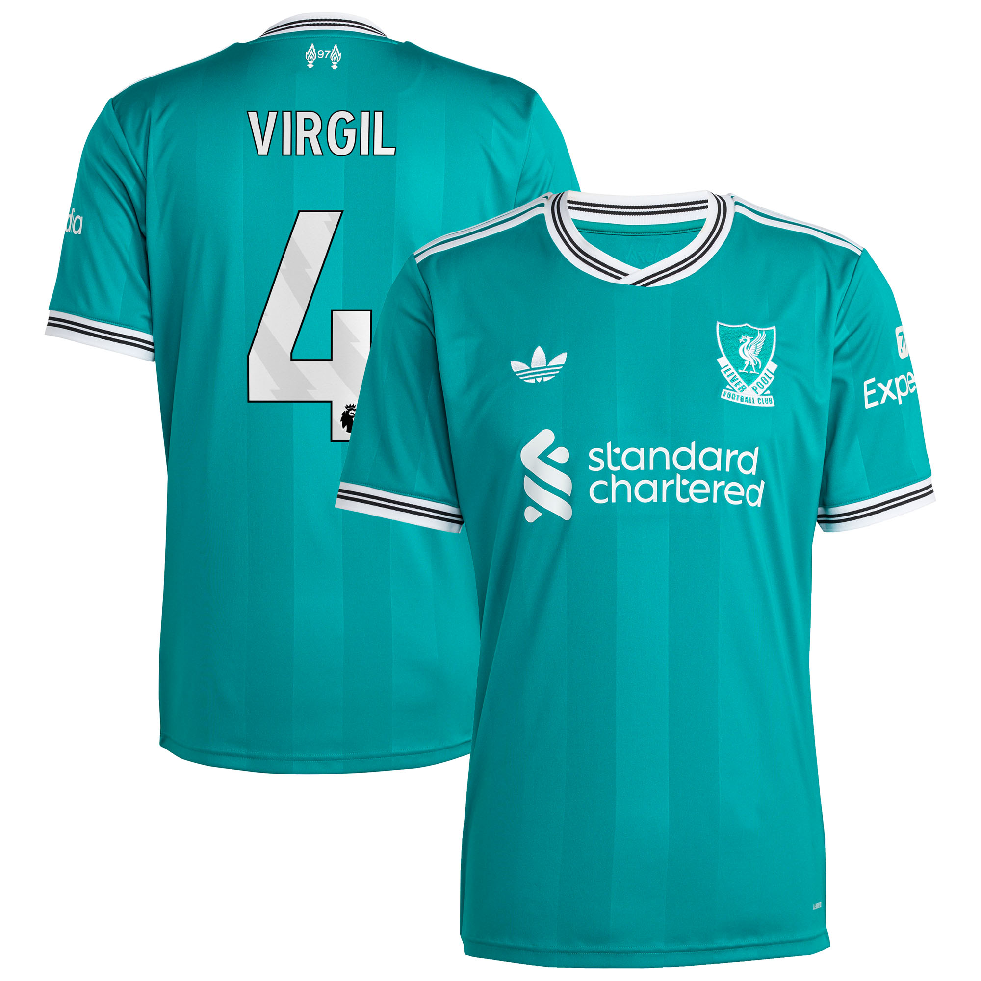 Liverpool adidas Ausweichtrikot 2025-26 mit Aufdruck Virgil 4 Image