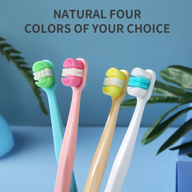 4 Zahnbürsten mit weichen Borsten für die Mundhygiene, Image