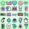 1/25 Stück Lila Katze Geist Parfüm Schuh Charms Zubehör Grüne Kuh Hund Blume Schuh Dekoration für Sandalen Herz Passend für alle Clogs