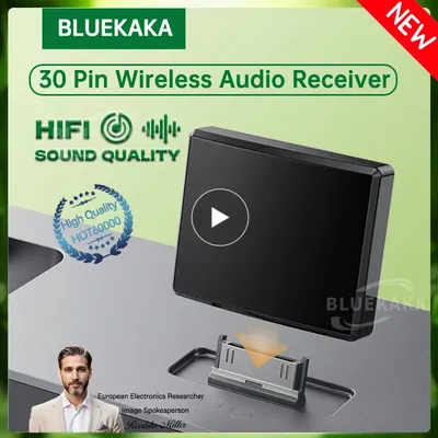 Upgraded Bluetooth 5.4 30 Pin Audio Receiver High Compatibility HIFI Lossless Music Wireless Adapter 30PIN Docks Analog Speaker