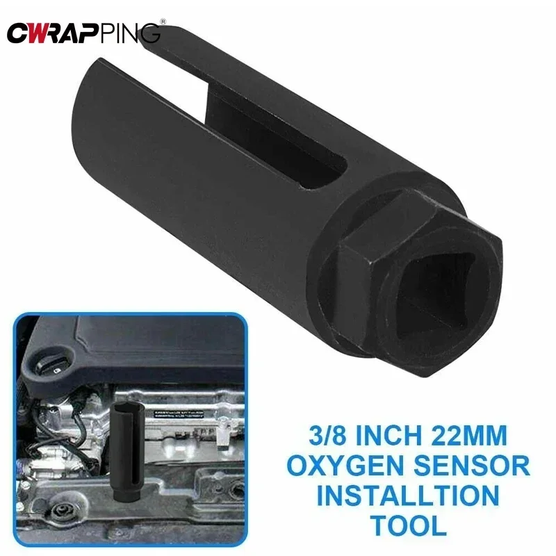 1pc Auto Sauerstoff Sensor Entfernung Stecker Halter Universal Schwarz Schmale Port Kit Auto Werkzeuge 1/2 Stick CR-V stahl für Auto Reparatur Werkzeug Image