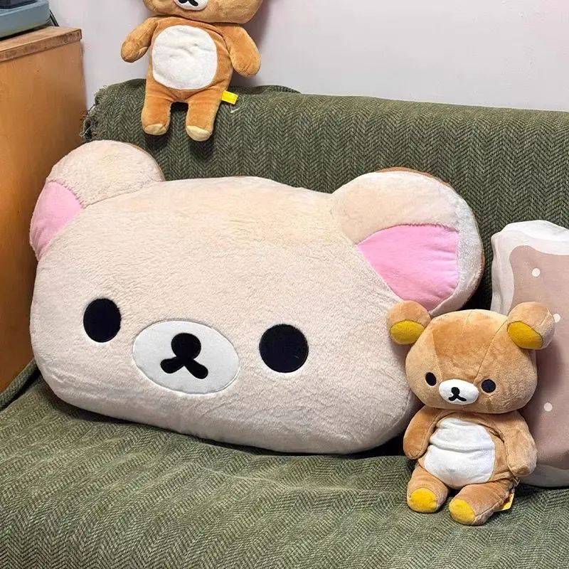 40 cm/50 cm Cartoon Rilakkumas Kissen Kawaii Korilakkuma Bär Weiche Sofe Sitz Bett Zurück Kissen Kissen Tatami mädchen Schlafzimmer Dekor Image