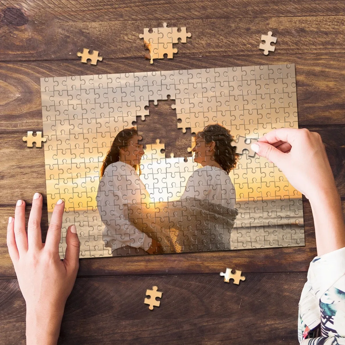 Personalisiertes Bild Kühlschrank Aufkleber, DIY Kinder Intelligenz Puzzle, individuelle Foto magnetische Kühlschrank Dekor Aufkleber Image