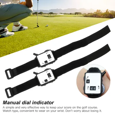 3 Stück Golf Score Counter Uhr manueller Typ Stroke Shot Keeper Kunststoff zubehör