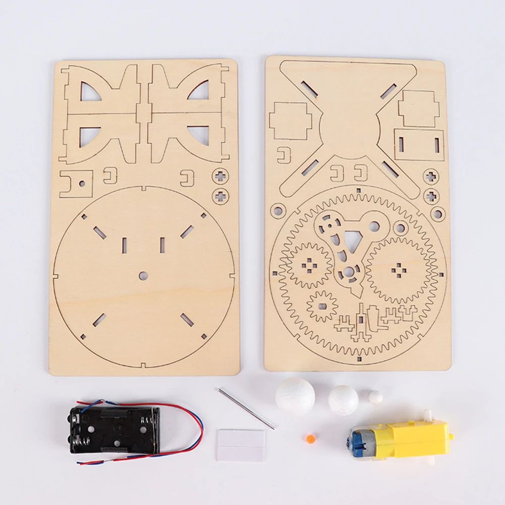 DIY elektrisches Sonnensystem-Modell, Astronomie, pädagogisches Spielzeug, Geschenke für Kinder, Lernen, Labor, wissenschaftliches Experimentierspielzeug Image