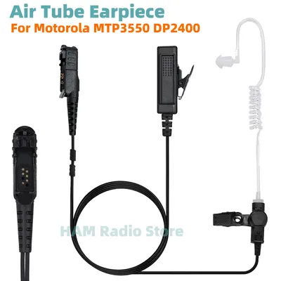 MTP3550 Earpiece Air Tube PTT MIC For Motorola MTP3150/3250/3550 DP3441e XiRP6600/P6620 DEP550/570 Radios Walkie Talkie Earphone