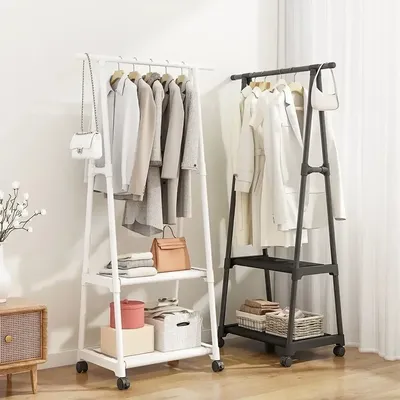Coat rack Floor-to-ceiling household combination hanger Bedroom underwear coat rack Simple clothes drying rack Shelf