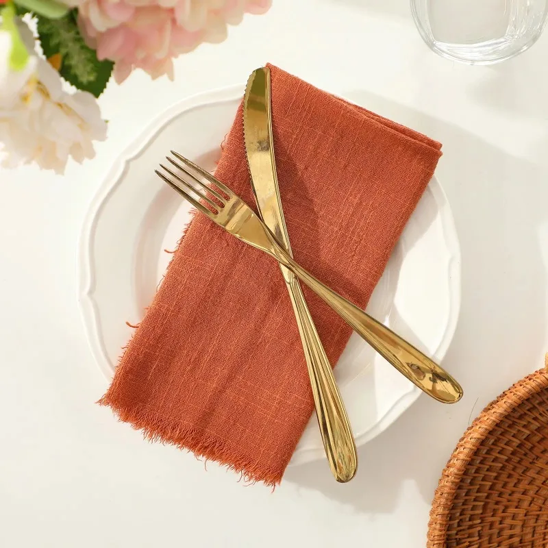 Große (42 x 42 cm) Servietten aus Baumwollgaze, Musselin-Teetücher, Abendessen, Retro-Käsetuch, Hochzeit, Party, rustikale Tischdekoration