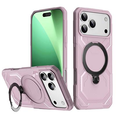Phone Case For iPhone 17 Air 16 15 14 Pro Max Plus 16e 13 Pro Max Back Cover Support Wireless Charging Kickstand Shockproof Armor PC