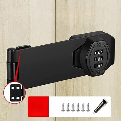 Combination Lock for Wooden Cabinet 3-Digit Password Code Hasp Latch Lock Twist Knob Drawer Cupboard Locker Gun-Safe Closet Box