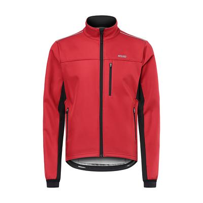 Arsuxeo Men's Cycling Jacket Windbreaker Fleece Jacket Winter Warm Ventilation Back Pocket Comfortable Bike Jacket Tracksuit Mountain Bike MTB Road Bike Cycling City Bike Cycling Black Red Blue Bike
