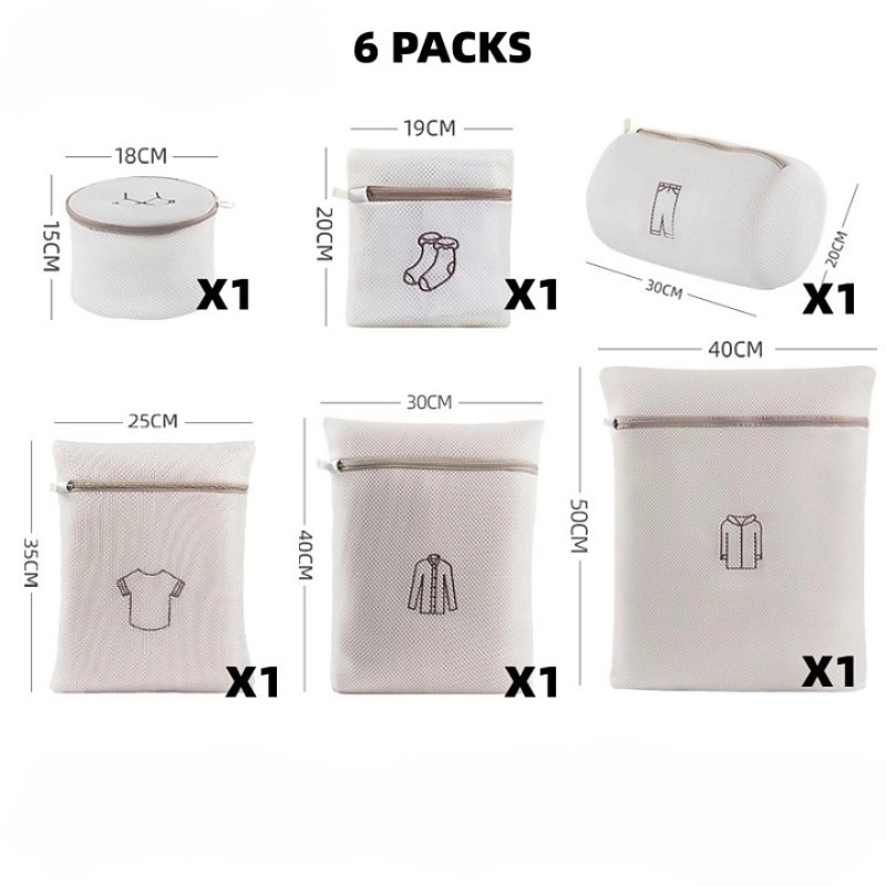 TAILI Mesh Laundry Bags, Washing Machine Bags, Reusable Travel Laundry Pouch With Zipper, Delicate Washing Machine Net Pouches For Travel, Shoes, Bra, Pants, Coat, Sock, Sneaker, Underwear