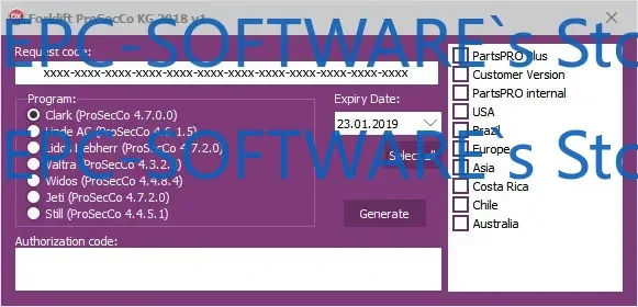 EPC-SOFTWARE Clark \ Linde \STILL \Liebherr Lidos \Valtra \Jungheinrich \ Widos Combo Forklift Keygen 2018v1