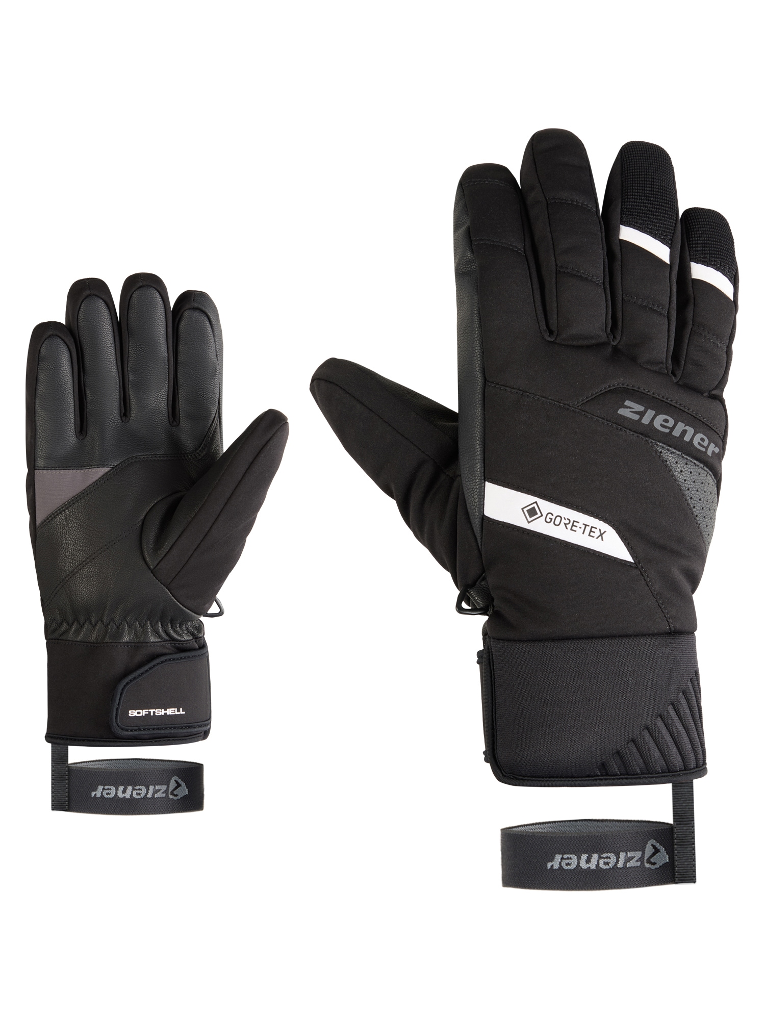 Skihandschuhe ZIENER "GOKONI-Z GTX PR glove man", Herren, Gr. 7.5, schwarz, Materialmix, Handschuhe Image