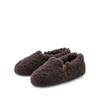 Hausschuh ELBSAND, Damen, Gr. 39, braun, Obermaterial: 100% Polyester. Futter: 100% Polyester. Decksohle: 100% Polyester. Laufsohle: 100% Synthetik, unifarben, casual, Schuhe, mit kuscheligem Fellimitat, Pantolette, Pantoffel, Hüttenschuh