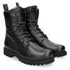 Schnürboots PANAMA JACK "Frisia", Damen, Gr. 36, schwarz, Nappaleder, klassisch, Schuhe, Schnürboots, Stiefelette, Blockabsatz, mit Warmfutter