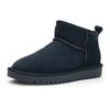 Winterboots ARA "ALASKA", Damen, Gr. 37, blau (dunkelblau), Veloursleder, Lammfell, unifarben, sportlich, Schuhe, Schlupfboots, Snowboots, Winterboots in Bequemweite H = sehr weit