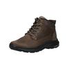 Schnürstiefelette SKECHERS "Skechers Stiefelette Leder", Herren, Gr. 48,5, braun, Leder, casual, Schuhe