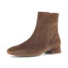 Stiefelette GABOR, Damen, Gr. 40, braun (rehbraun), Ziegenveloursleder, unifarben, klassisch, Schuhe, Blockabsatz, Boots, Businessschuh mit Best Fitting und G-Weite
