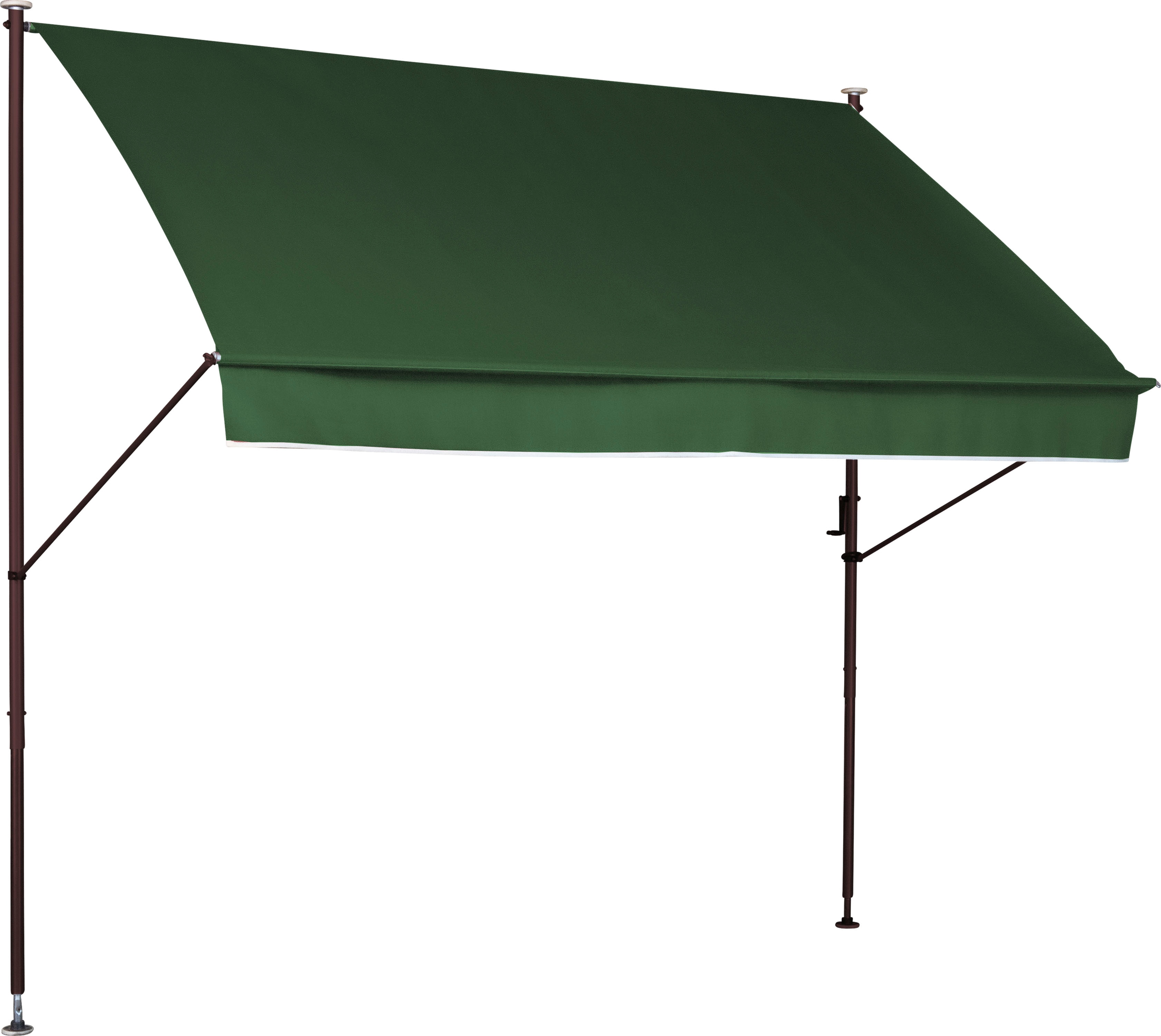 Klemmmarkise "Style", grün, B:150cm H:225cm, Polyacryl, ANGERER FREIZEITMÖBEL, Markisen, BxH: 150 x 225-275 cm, Ausfall 150 cm Image