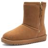 Winterboots ARA "ALASKA", Damen, Gr. 40, braun (cognac), Lammfell, Veloursleder, unifarben, casual, Schuhe, Schlupfboots, Plateauboots in Komfortweite H (= sehr weit)